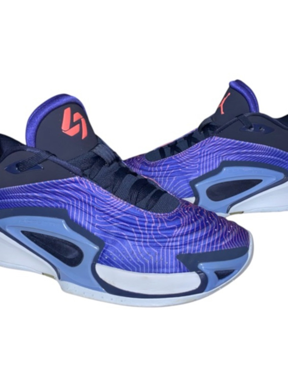 Jordan Luka 3 Shoes Mens 10.5 Purple Comet Low Top Basketball Pro Sneakers